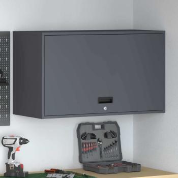 ARDEBO.de - Wandschrank für die Garage mit Gasdrucklift-Tür Anthrazit