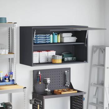 Wandschrank für die Garage mit Gasdrucklift-Tür Anthrazit