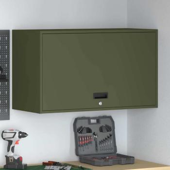ARDEBO.de - Wandschrank für die Garage mit Gasdrucklift-Tür Olivgrün