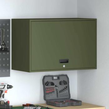 ARDEBO.de - Wandschrank für die Garage mit Gasdrucklift-Tür Olivgrün