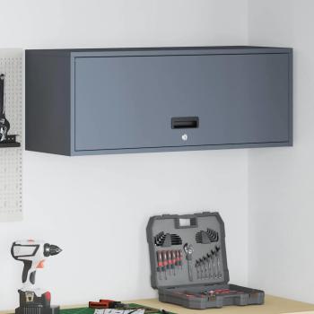 ARDEBO.de - Wandschrank für die Garage mit Gasdrucklift-Tür Anthrazit