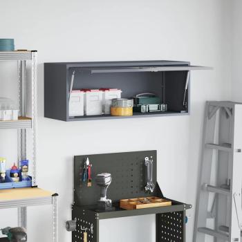 Wandschrank für die Garage mit Gasdrucklift-Tür Anthrazit