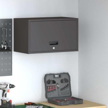 ARDEBO.de - Wandschrank für die Garage mit Gasdrucklift-Tür Schwarz