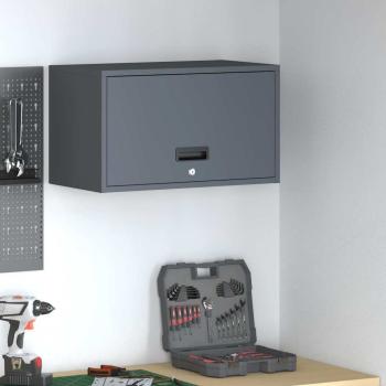 ARDEBO.de - Wandschrank für die Garage mit Gasdrucklift-Tür Anthrazit