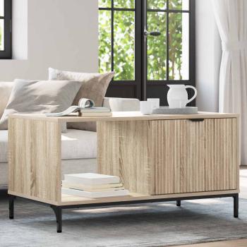 ARDEBO.de - Couchtisch Sonoma-Eiche 90 x 49 x 46 cm Holzwerkstoff