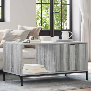 ARDEBO.de - Couchtisch Sonoma-Grau 90 x 49 x 46 cm Holzwerkstoff