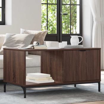 ARDEBO.de - Couchtisch Braun Eichen-Optik 90 x 49 x 46 cm Holzwerkstoff