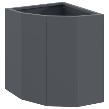 Eckpflanzer Anthrazit 30 x 30 x 35 cm Stahl