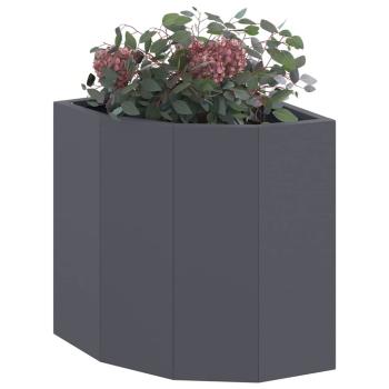 Eckpflanzer Anthrazit 30 x 30 x 35 cm Stahl
