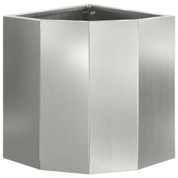 Eckpflanzer Silber 30 x 30 x 35 cm Verzinkter Stahl