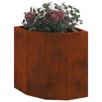Eckpflanzer Rostoptik 30 x 30 x 35 cm Wetterfeststahl