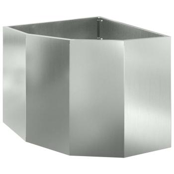 Eckpflanzer Silber 60 x 60 x 50 cm Verzinkter Stahl
