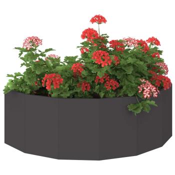Pflanzkübel Schwarz 120 x 60 x 35 cm Stahl