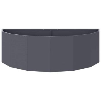 Pflanzkübel Anthrazit 120 x 60 x 35 cm Stahl