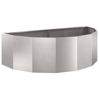 Pflanzkübel Silber 120 x 60 x 35 cm Edelstahl