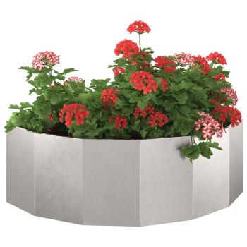 Pflanzkübel Silber 120 x 60 x 35 cm Edelstahl