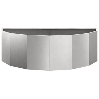Pflanzkübel Silber 120 x 60 x 35 cm Edelstahl