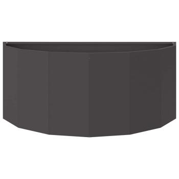 Pflanzkübel Schwarz 90 x 45 x 35 cm Stahl