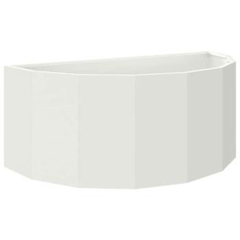Pflanzkübel Weiß 90 x 45 x 35 cm Stahl