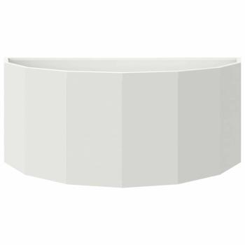 Pflanzkübel Weiß 90 x 45 x 35 cm Stahl