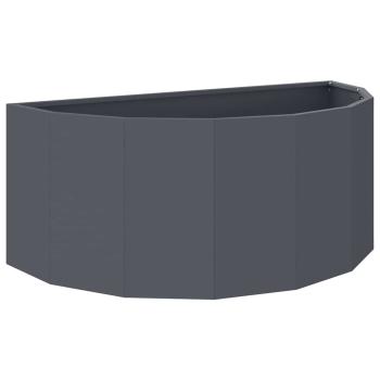 Pflanzkübel Anthrazit 90 x 45 x 35 cm Stahl