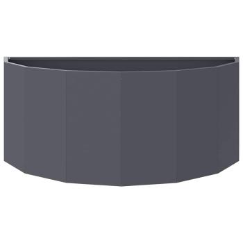 Pflanzkübel Anthrazit 90 x 45 x 35 cm Stahl