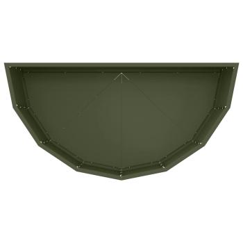 Pflanzkübel Olive Grün 90 x 45 x 35 cm Stahl