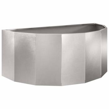 Pflanzkübel Silber 90 x 45 x 35 cm Edelstahl