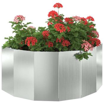 Pflanzkübel Silber 90 x 45 x 35 cm Verzinkter Stahl