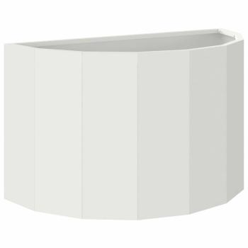 Pflanzkübel Weiß 60 x 30 x 35 cm Stahl