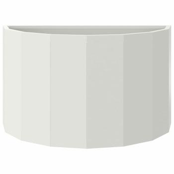 Pflanzkübel Weiß 60 x 30 x 35 cm Stahl