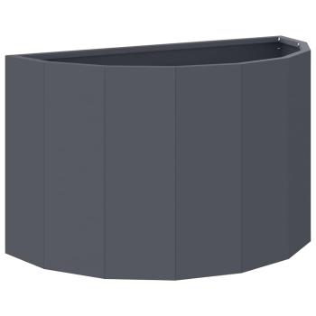 Pflanzkübel Anthrazit 60 x 30 x 35 cm Stahl