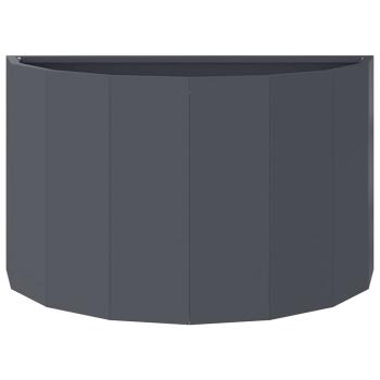 Pflanzkübel Anthrazit 60 x 30 x 35 cm Stahl