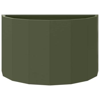 Pflanzkübel Olive Grün 60 x 30 x 35 cm Stahl