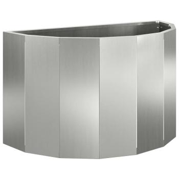 Pflanzkübel Silber 60 x 30 x 35 cm Verzinkter Stahl