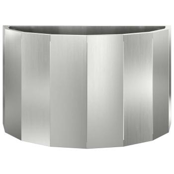 Pflanzkübel Silber 60 x 30 x 35 cm Verzinkter Stahl