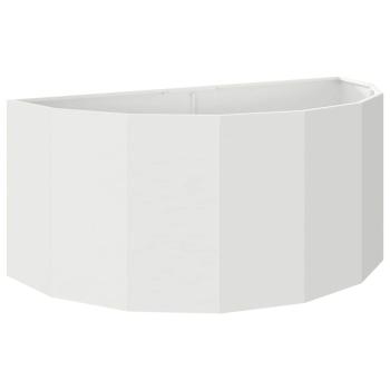 Pflanzkübel Weiß 120 x 60 x 50 cm Stahl