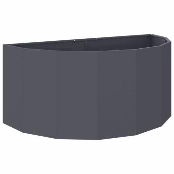 Pflanzkübel Anthrazit 120 x 60 x 50 cm Stahl
