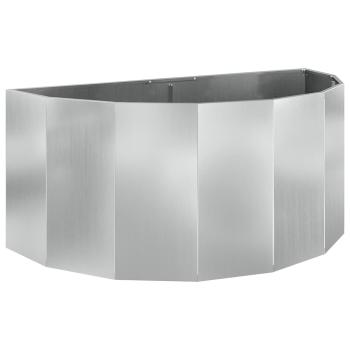 Pflanzkübel Silber 120 x 60 x 50 cm Verzinkter Stahl