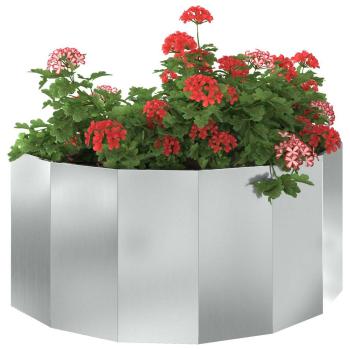 Pflanzkübel Silber 120 x 60 x 50 cm Verzinkter Stahl