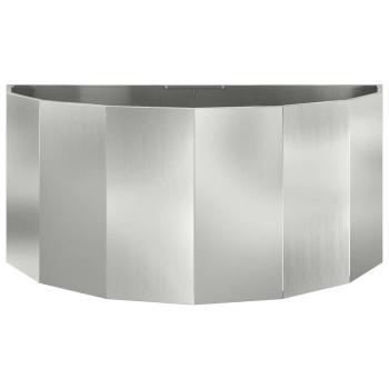 Pflanzkübel Silber 120 x 60 x 50 cm Verzinkter Stahl