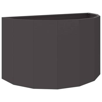 Pflanzkübel Schwarz 90 x 45 x 50 cm Stahl