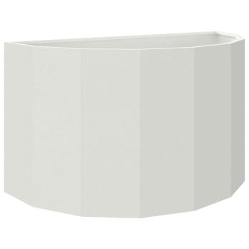 Pflanzkübel Weiß 90 x 45 x 50 cm Stahl