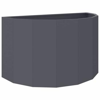 Pflanzkübel Anthrazit 90 x 45 x 50 cm Stahl