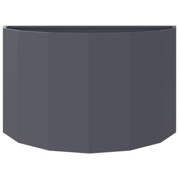 Pflanzkübel Anthrazit 90 x 45 x 50 cm Stahl