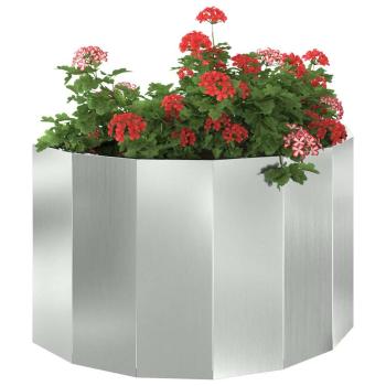 Pflanzkübel Silber 90 x 45 x 50 cm Verzinkter Stahl