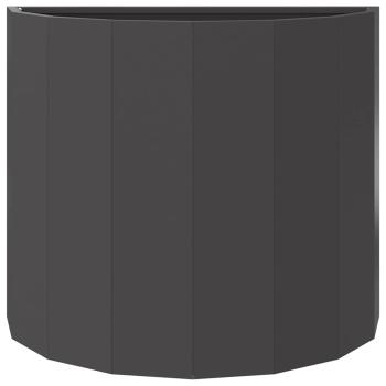 Pflanzkübel Schwarz 60 x 30 x 50 cm Stahl
