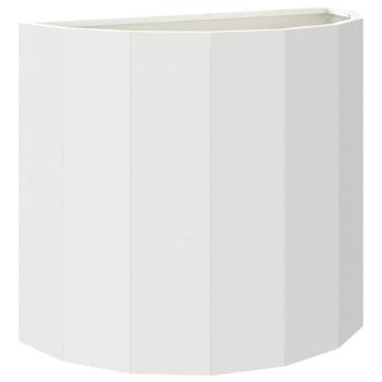 Pflanzkübel Weiß 60 x 30 x 50 cm Stahl