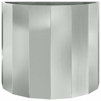 Pflanzkübel Silber 60 x 30 x 50 cm Verzinkter Stahl