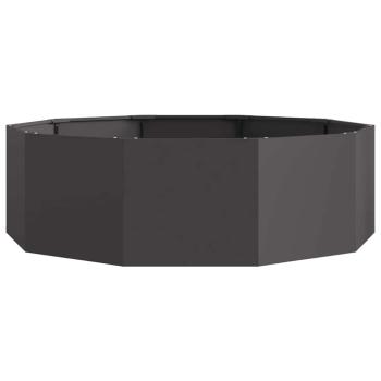Pflanzkübel Schwarz 120 x 120 x 35 cm Stahl